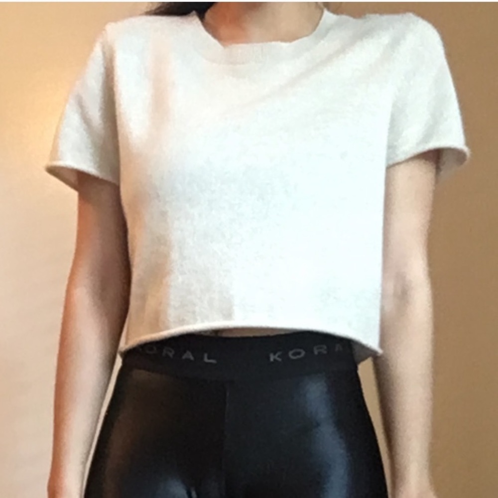 THEPERFEXT Doherty Cropped Cashmere Sweater - Picture 3 of 6
